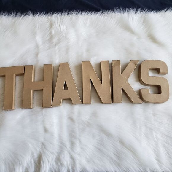 Cardboard Lettering "Thank You" – DIY Craft Letters for Decoration - Picture 5 of 10